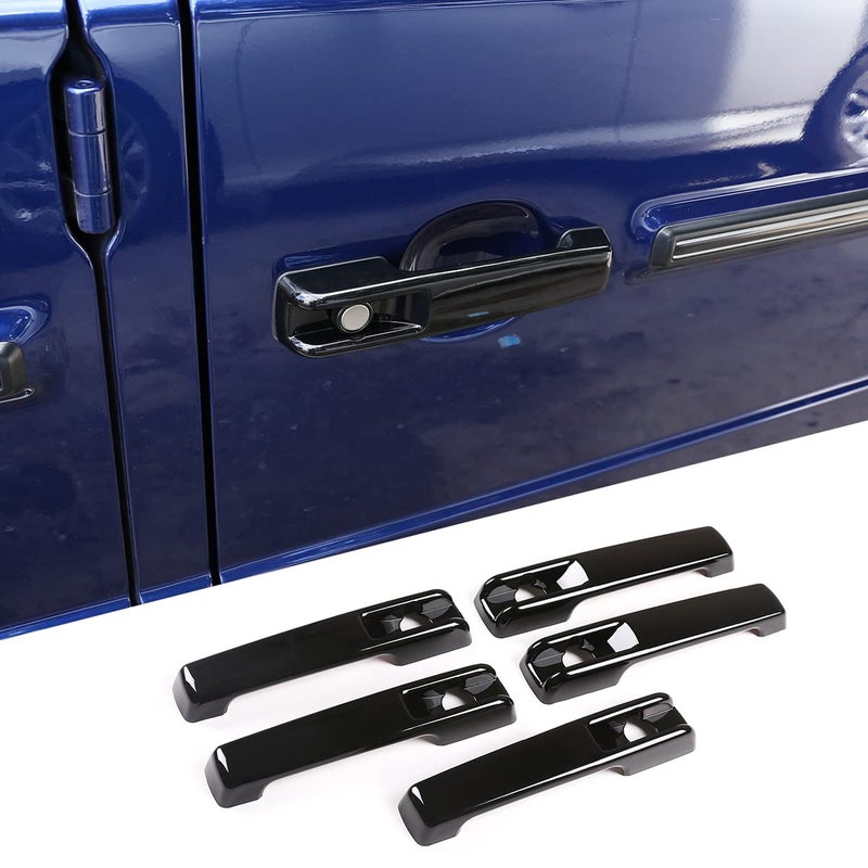 YUECHI Car Styling ABS Auto Exterior Door Handle Cover Trim Accessories for Mercedes Benz G Class W463 W464 G65 G55 G63 G500 G550 G350 (Glossy Black) - Image 2
